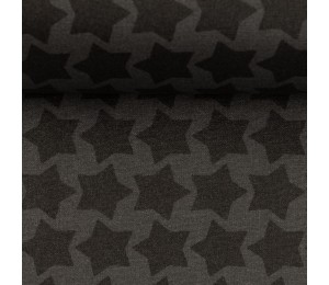 Textil Wachstuch - beschichtete Baumwolle Farbenmix Staaars grau schwarz